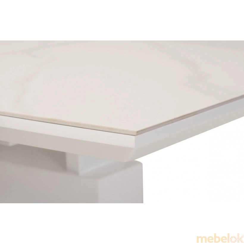 Стол керамический TML-850 белый мрамор