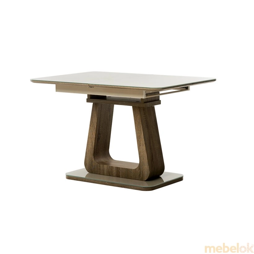 стол с видом в обстановке (Стол TML 521-1 капучино-дуб)