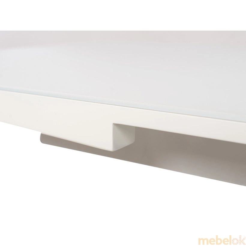 (Стіл TML-541-1 білий сатин+білий) Vetro Mebel (Ветро мебель)