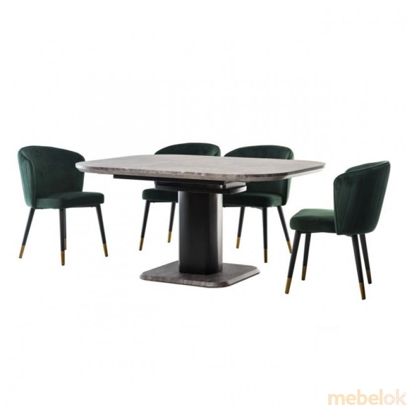 (Стол TML-570 антрацит) Vetro Mebel (Ветро мебель)