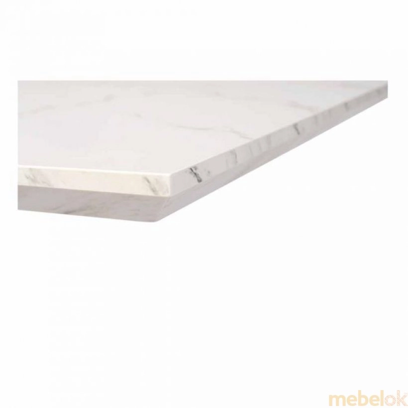 Стол TML-630 глянцевый белый мрамор