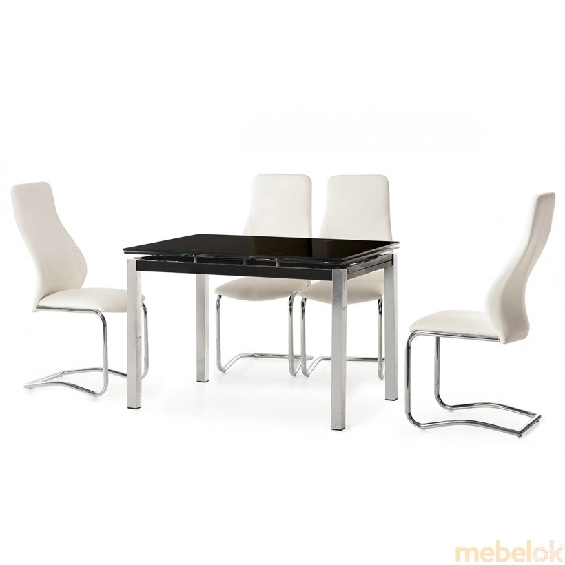 Обідній стіл T-231 чорний від фабрики Vetro Mebel (Ветро мебель)