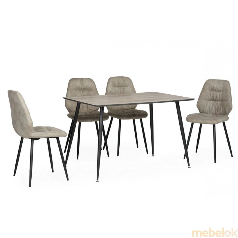 Стол TM-45 сивый от фабрики Vetro Mebel (Ветро мебель)