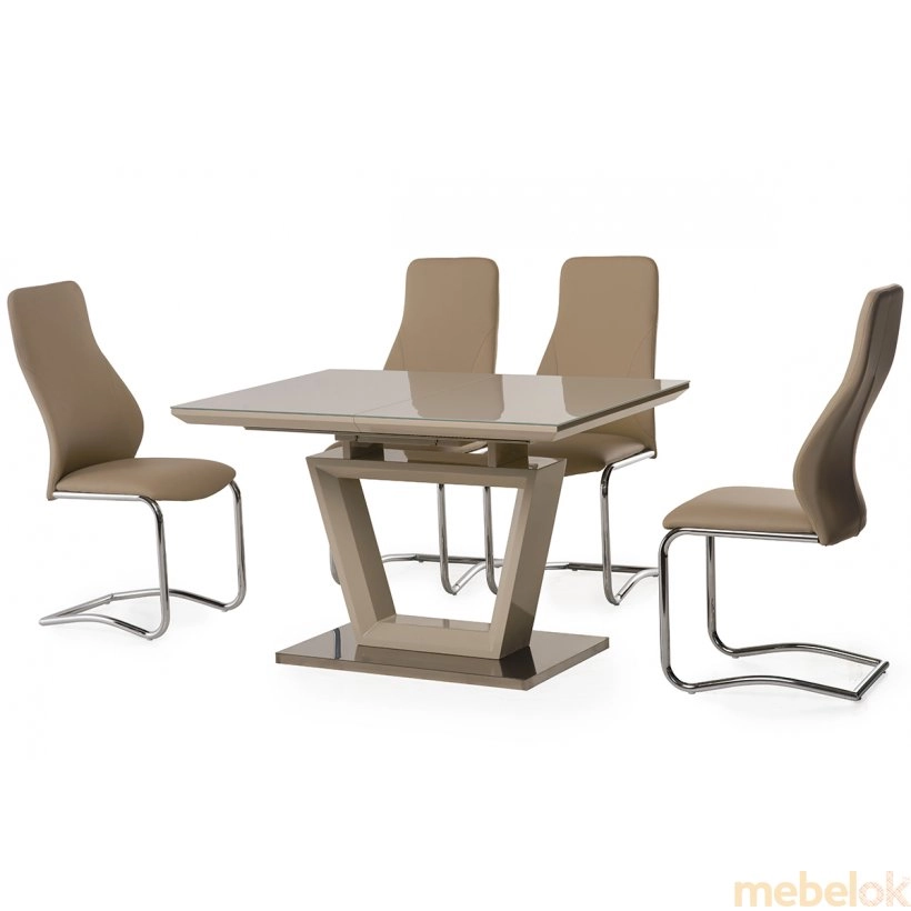 стол с видом в обстановке (Стол TM-51-1 капучино+капучино)