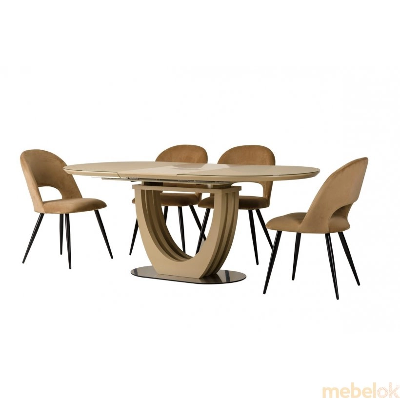 стіл з виглядом в обстановці (Стіл TМL-760 матовий капучіно)