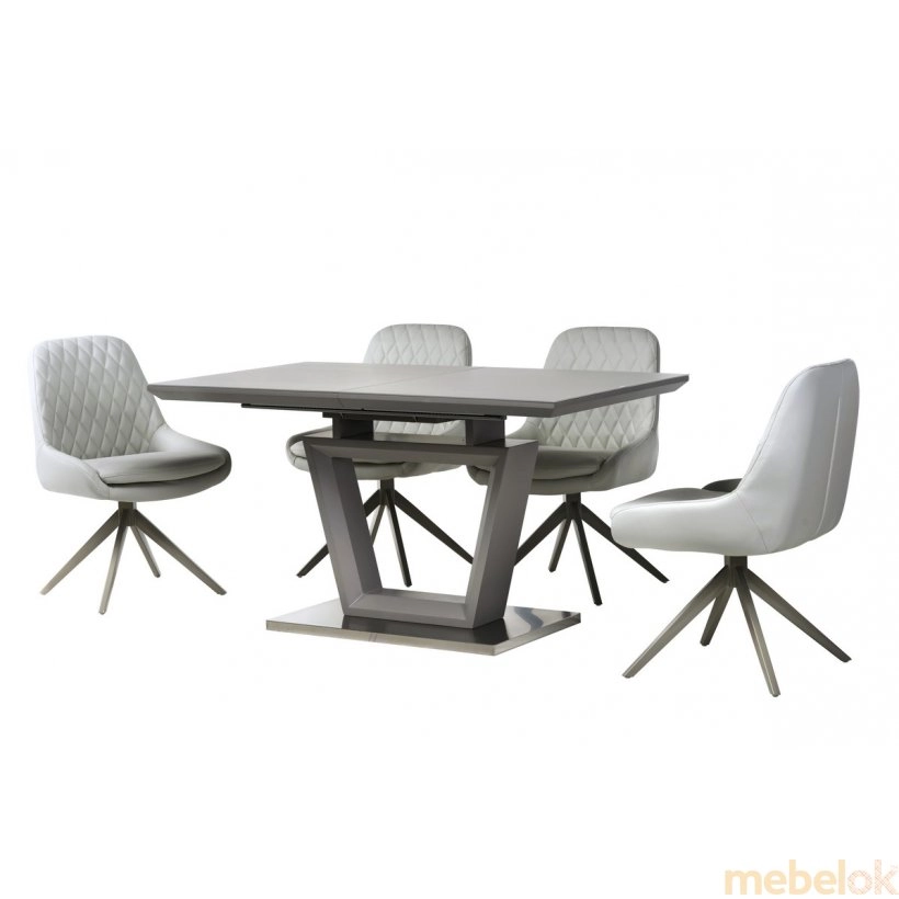 (Стол TMM-51 матовый серый) Vetro Mebel (Ветро мебель)