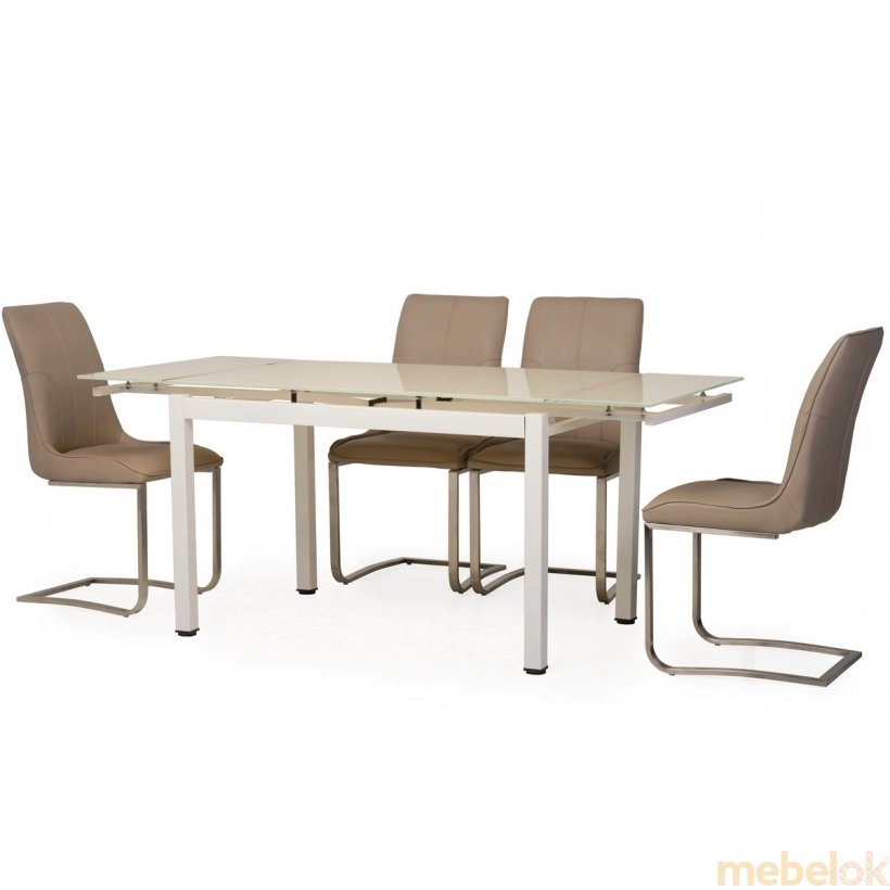 Стол обеденный T-231-3 кремовый от фабрики Vetro Mebel (Ветро мебель)
