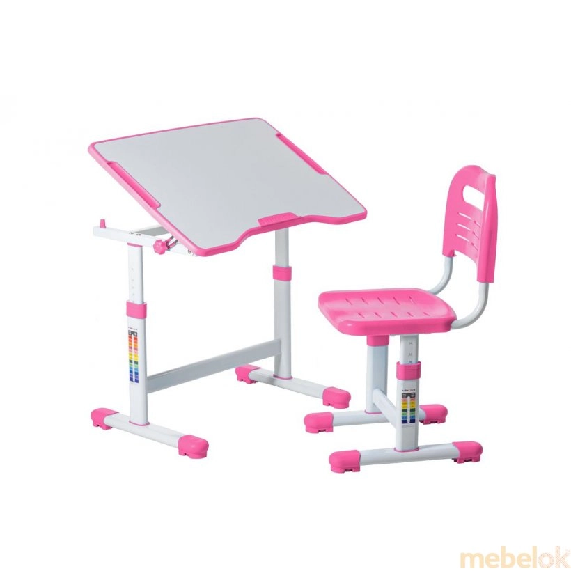 Комплект парта и стул растущие Sole II Pink от фабрики FunDesk (ФанДеск)