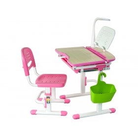 Комплект парта і стілець, що ростуть Sorriso Pink