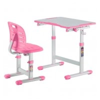 Комплект парта і стілець, що ростуть Omino Pink