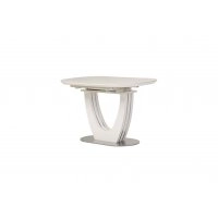Керамический стол TML-865-1 белый мрамор