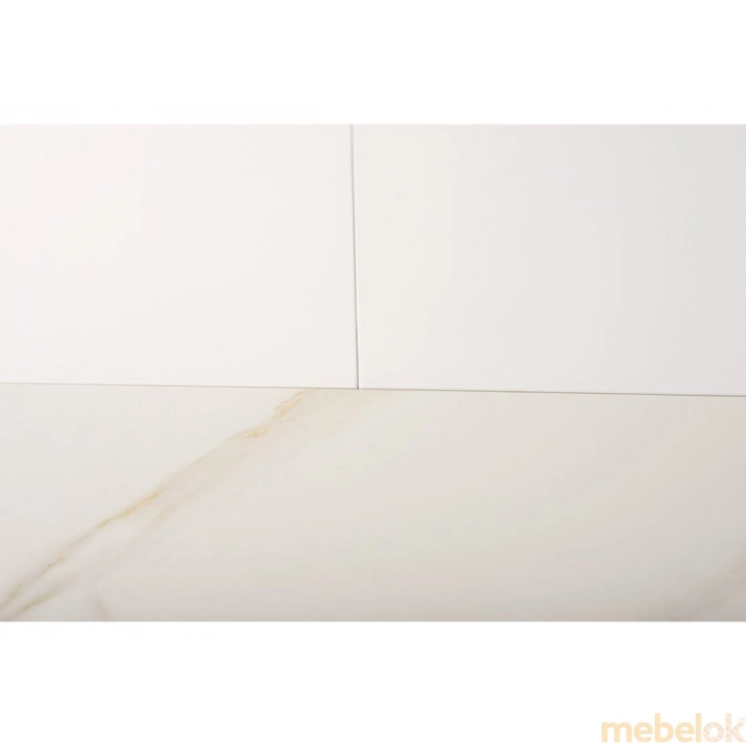 Керамический стол TML-865-1 белый мрамор с другого ракурса
