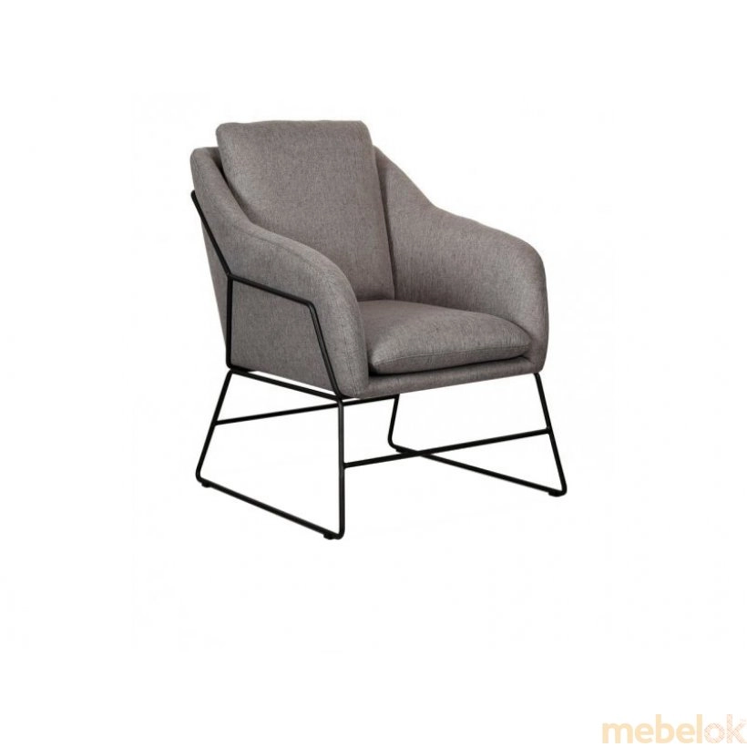 Кресло Дарио серый от фабрики Vetro Mebel (Ветро мебель)