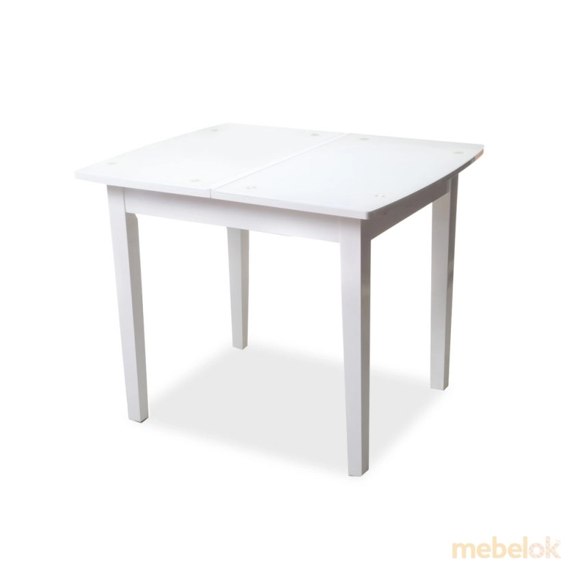 Дерев'яний стіл TB-33 сніжно-білий від фабрики Vetro Mebel (Ветро мебель)