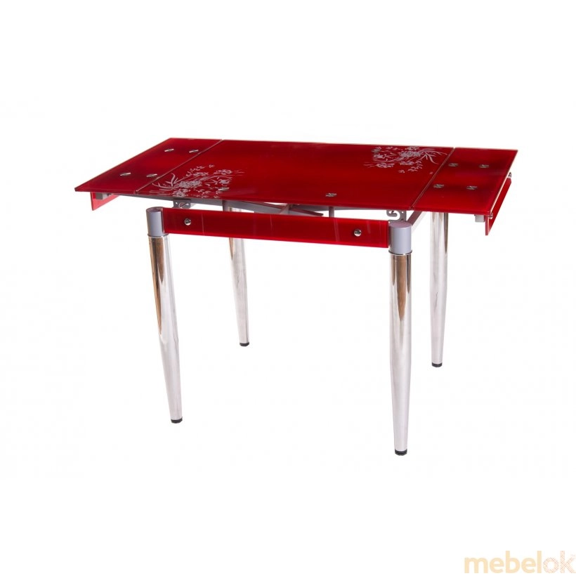 Обідній стіл T-275 червоний від фабрики Vetro Mebel (Ветро мебель)
