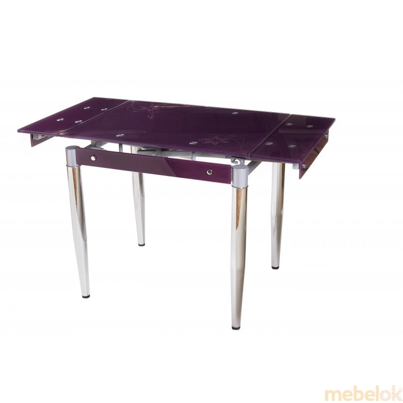 Обеденный стол T-275 пурпурный с другого ракурса