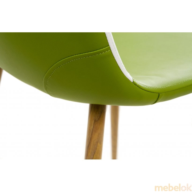 стул с видом в обстановке (Стул M-10-1 белый + зеленый)