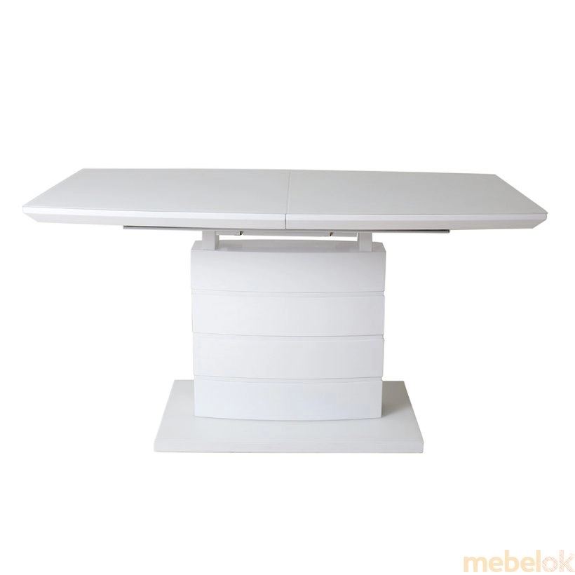 стол с видом в обстановке (Стол обеденный TM-50 белый)