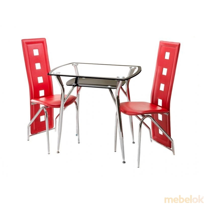 стіл з виглядом в обстановці (Стіл обідній TP-300-2 чорний)