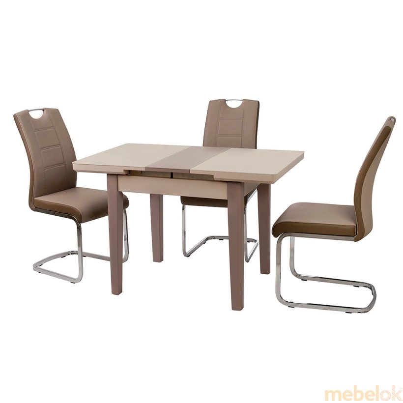(Стол TM-79 капучино-латте) Vetro Mebel (Ветро мебель)