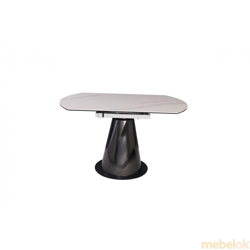 стол с видом в обстановке (Стол обеденный TML-830 белый мрамор)