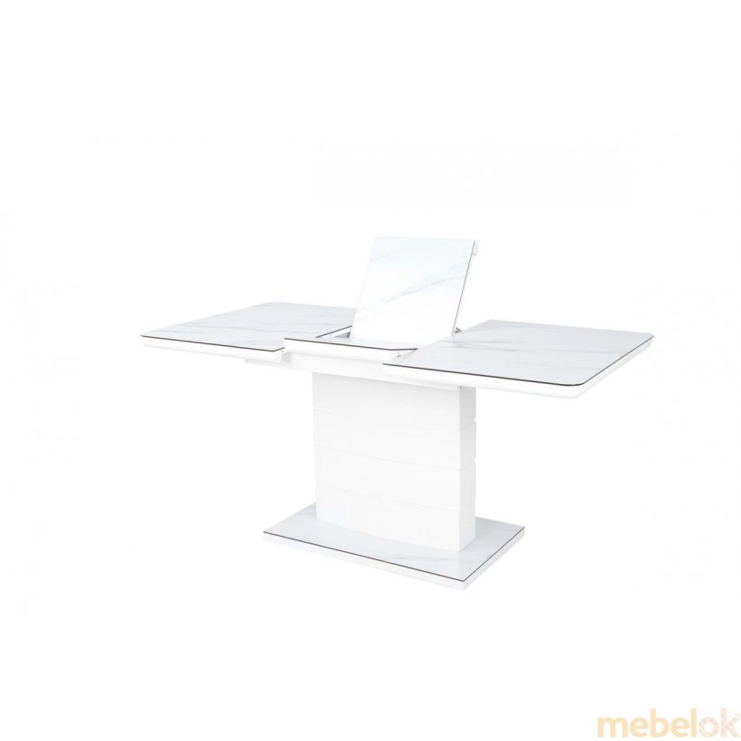 Стол TM-49 белый кварц + белый от фабрики Vetro Mebel (Ветро мебель)