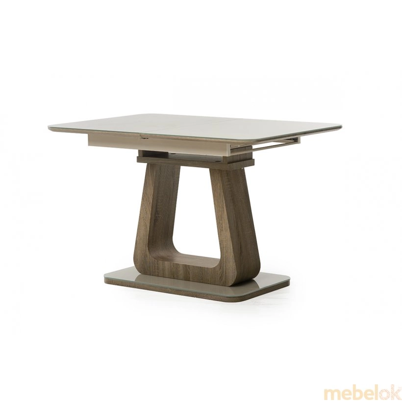 стол с видом в обстановке (Стол ТМL-521-1 капучино + дуб)