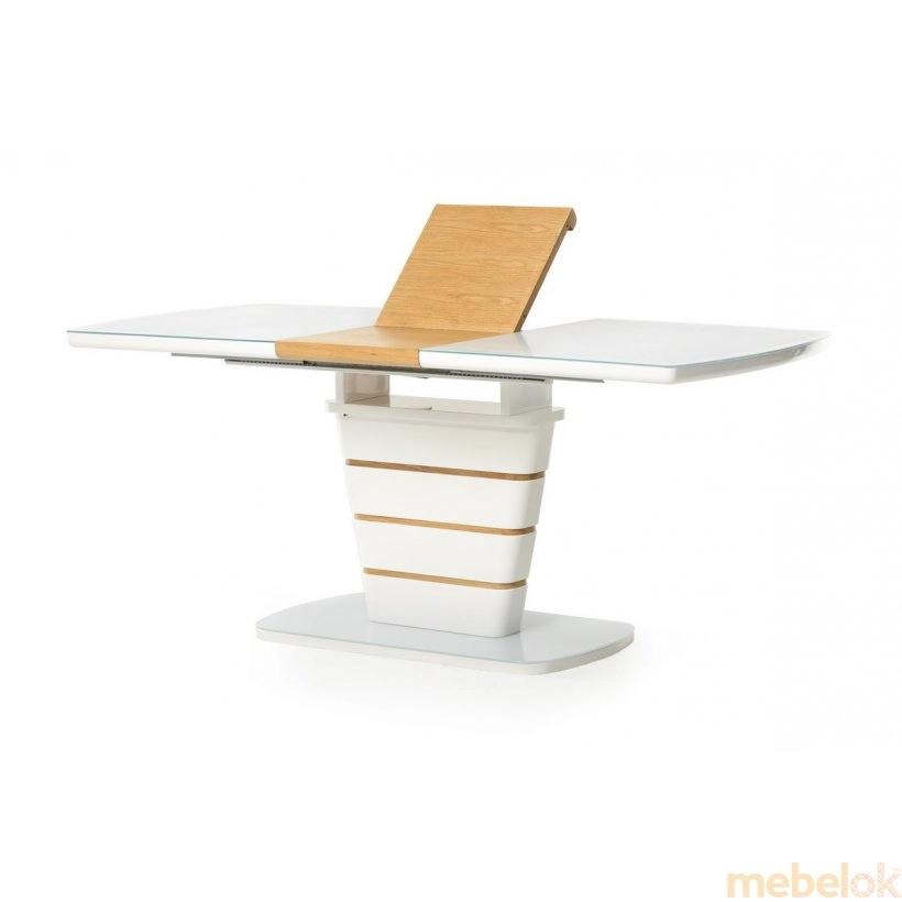 Стол TM-59-1 белый/дуб от фабрики Vetro Mebel (Ветро мебель)