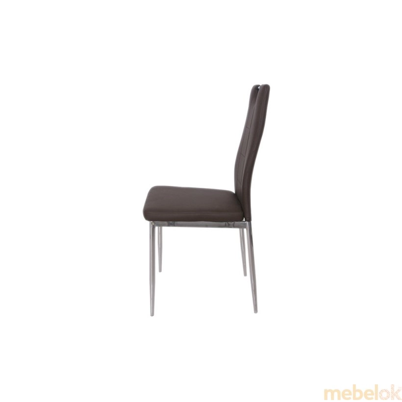 стул с видом в обстановке (Стул N-67 тёмно-коричневый)