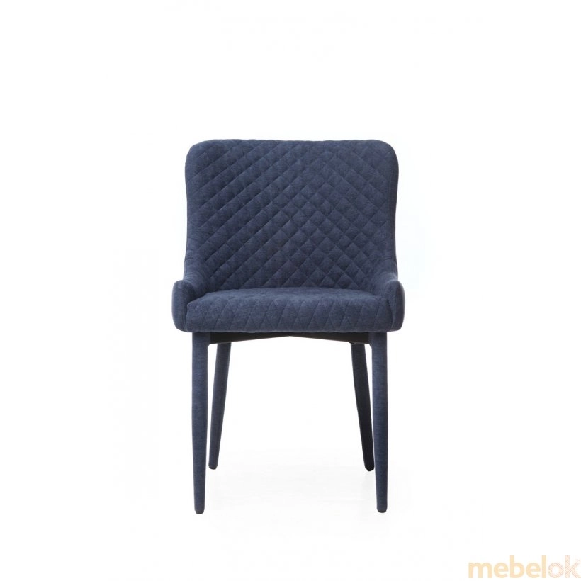 стул с видом в обстановке (Стул M-20 синий шенилл)