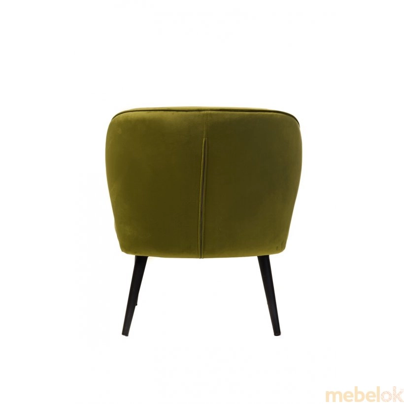стул с видом в обстановке (Кресло Фабио зеленый чай)