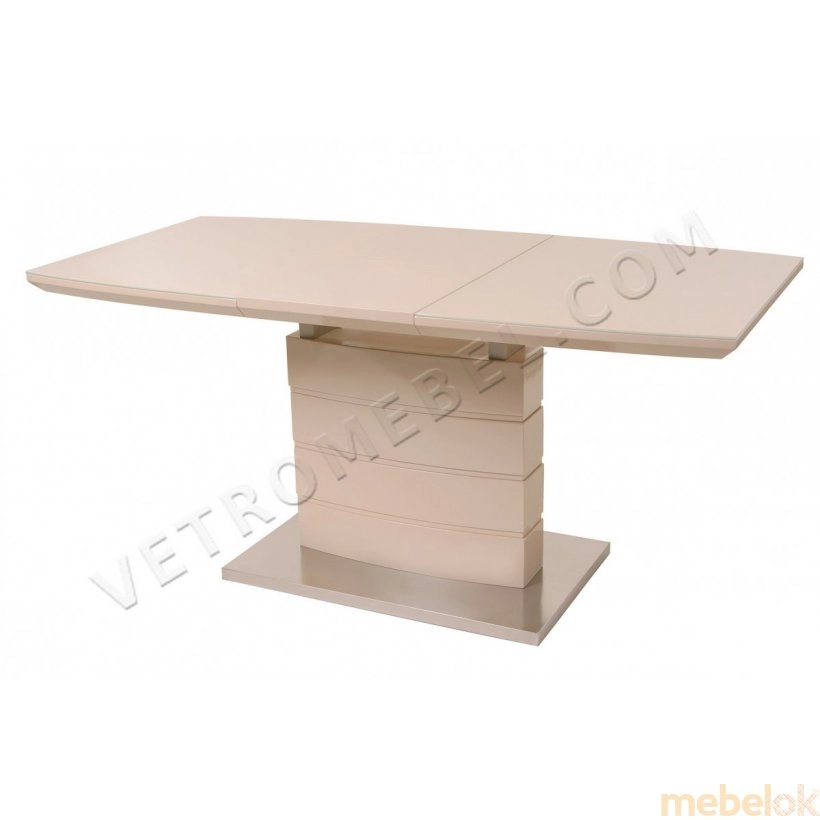 Комплект стол TM-50-1 + 4 стула M-03-1 коричневый от фабрики Vetro Mebel (Ветро мебель)