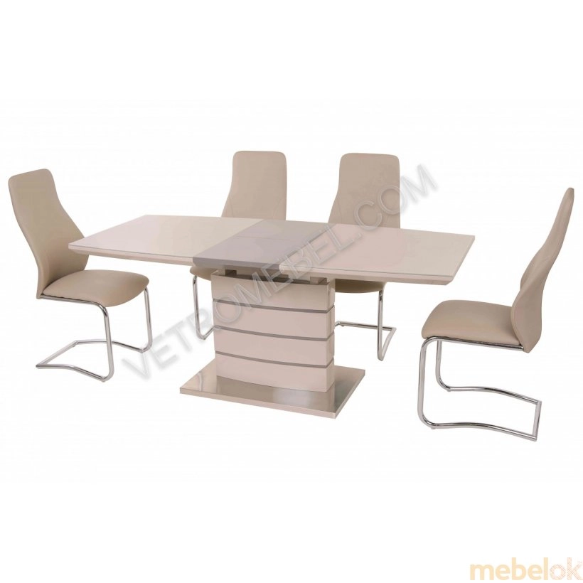 Стол обеденный TM-50 капучино + латте от фабрики Vetro Mebel (Ветро мебель)