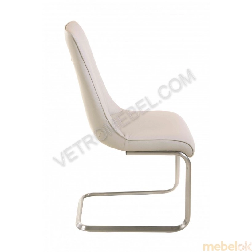 Комплект стіл TM-510 білий + 4 стільця S-208 кремовий від фабрики Vetro Mebel (Ветро мебель)