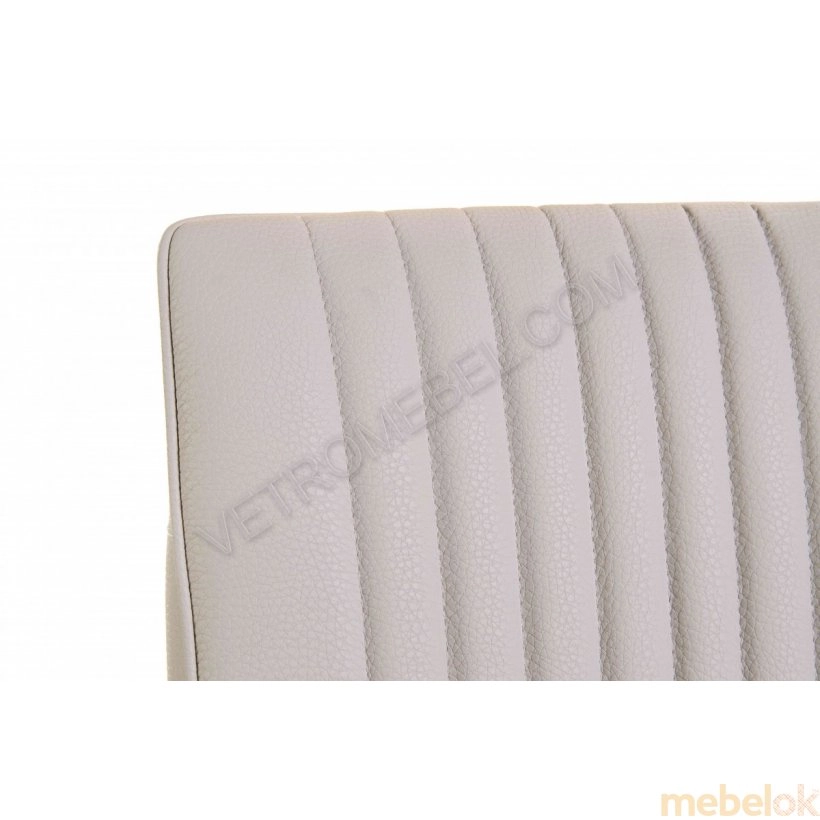 (Комплект стіл TM-510 білий + 4 стільця S-208 кремовий) Vetro Mebel (Ветро мебель)