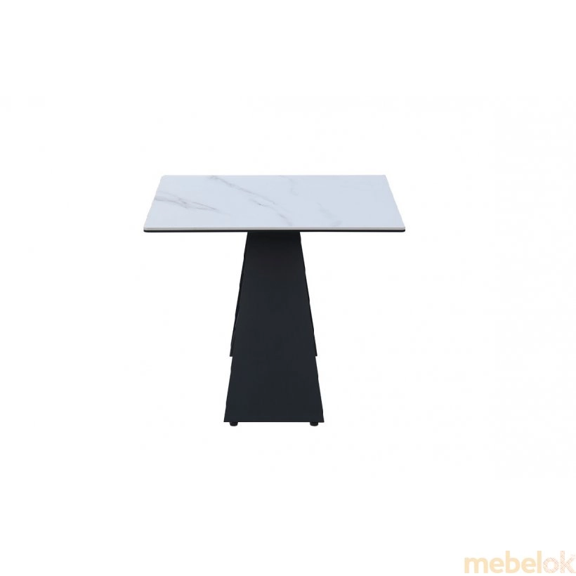 Кавовий стіл Бруно білий мармур від фабрики Vetro Mebel (Ветро мебель)