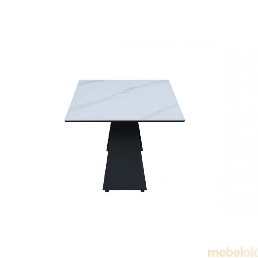 Стол журнальный Бруно белый мрамор от фабрики Vetro Mebel (Ветро мебель)