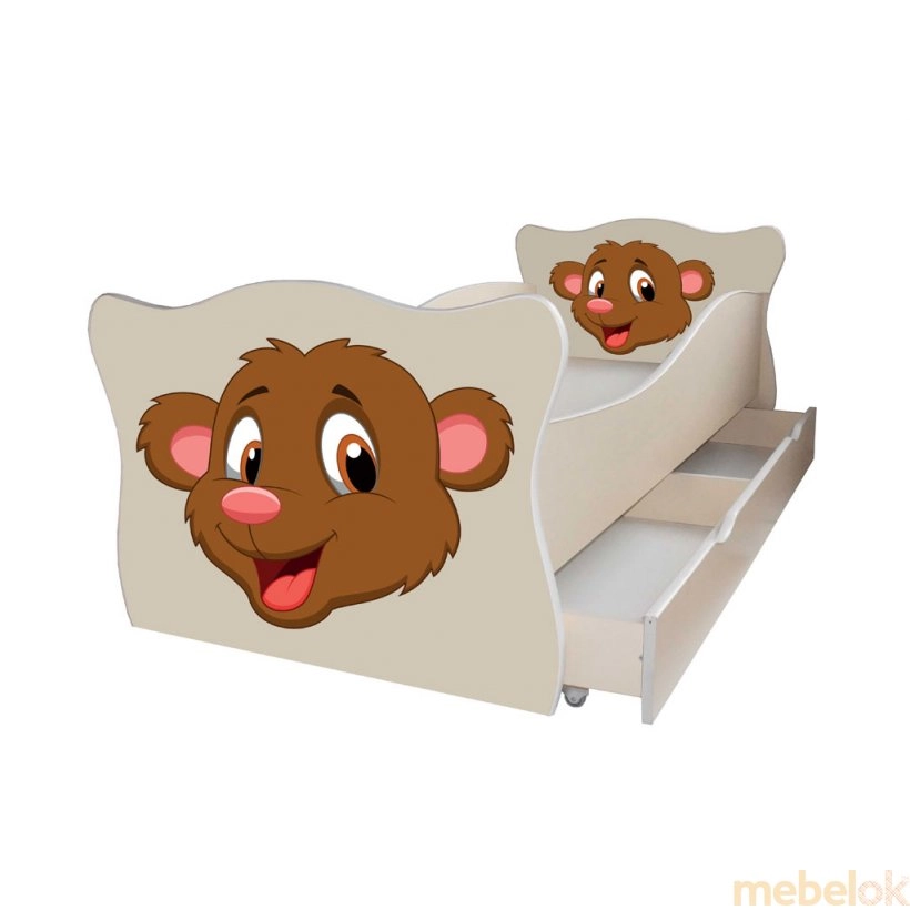 Дитяче ліжко Animal 3 Мишка 70х140 з ящиком