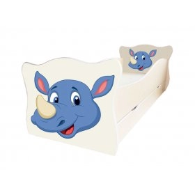 Дитяче ліжко Animal 6 Носорог 80х170 з ящиком