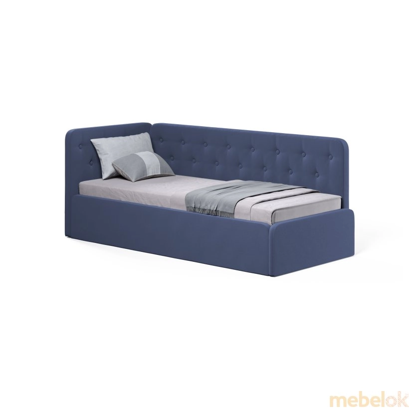 Кровать Boston 80x190 с подъемным механизмом синий