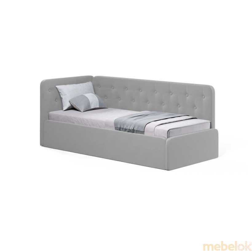 Кровать Boston 80x190 с подъемным механизмом серый