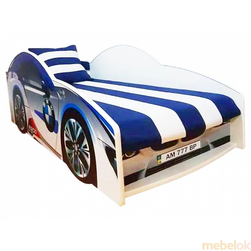 Кровать Elit Е-1 BMW 80х170 белая с подъемным механизмом от фабрики Viorina (Виорина)