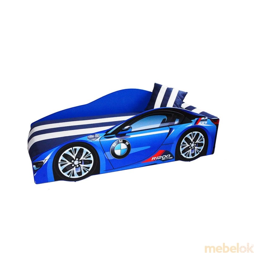 Кровать Elit Е-1 BMW 80х170 синяя с ящиком от фабрики Viorina (Виорина)