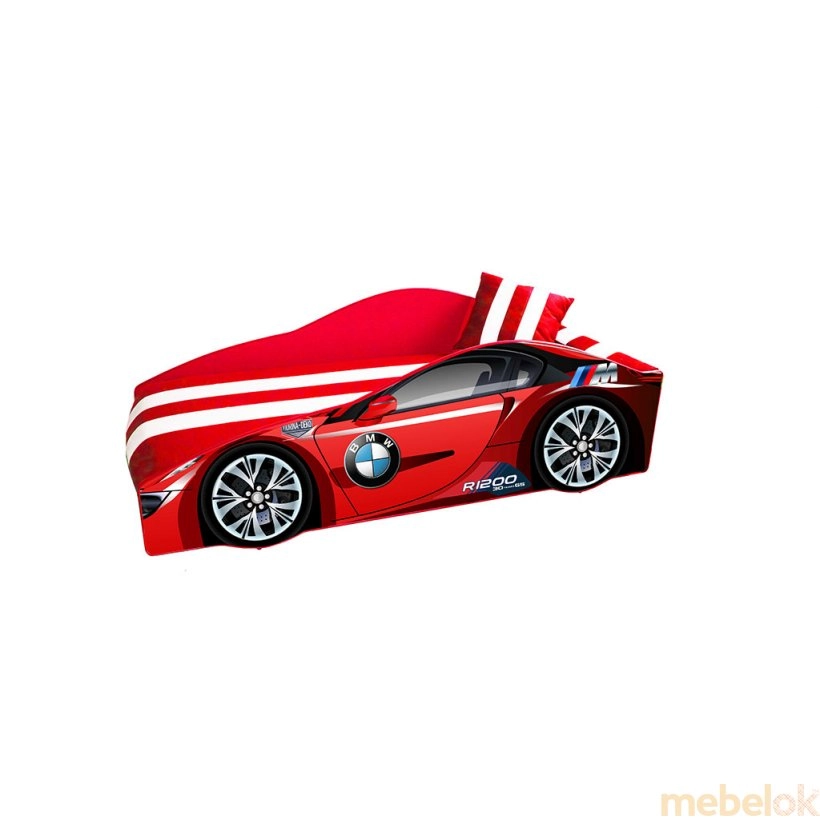 Кровать Elit Е-1 BMW 70х150 красная с подъемным механизмом