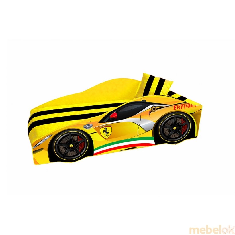 Кровать Elit Е-2 Ferrari желтая 80х170 с ящиком