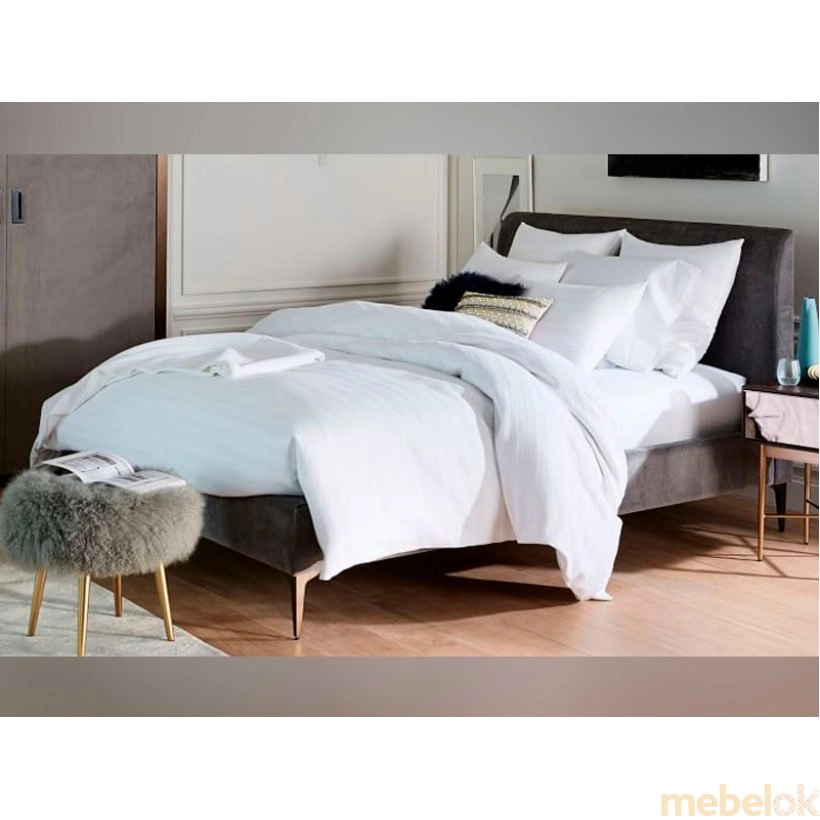 кровать с видом в обстановке (Кровать без подъемного механизма Edison 90x200)