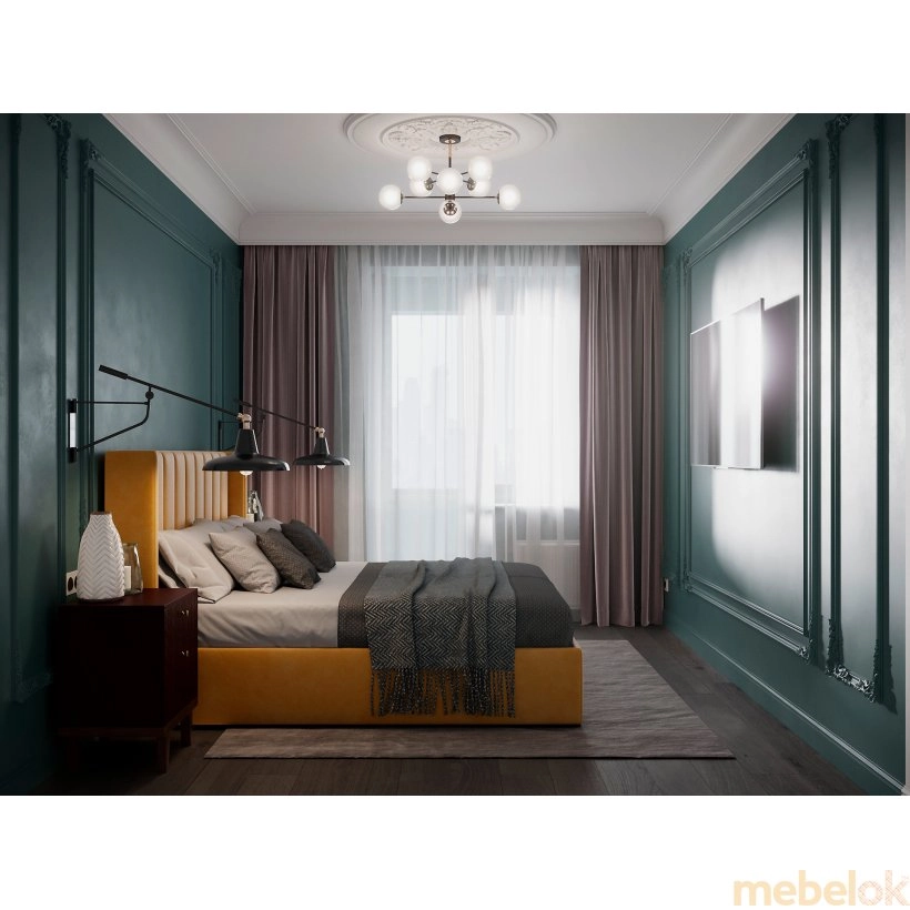 Ліжко Montreal 160x190 від фабрики Woodsoft (Вудсофт)