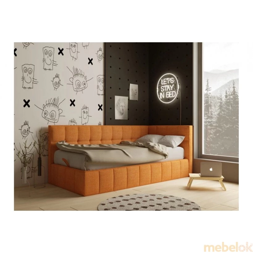 Ліжко Sydney з підйомним механізмом 90x200