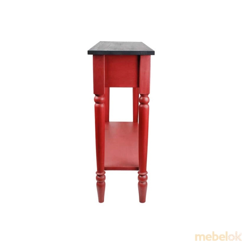 стол с видом в обстановке (Столик консольный Лион красный)