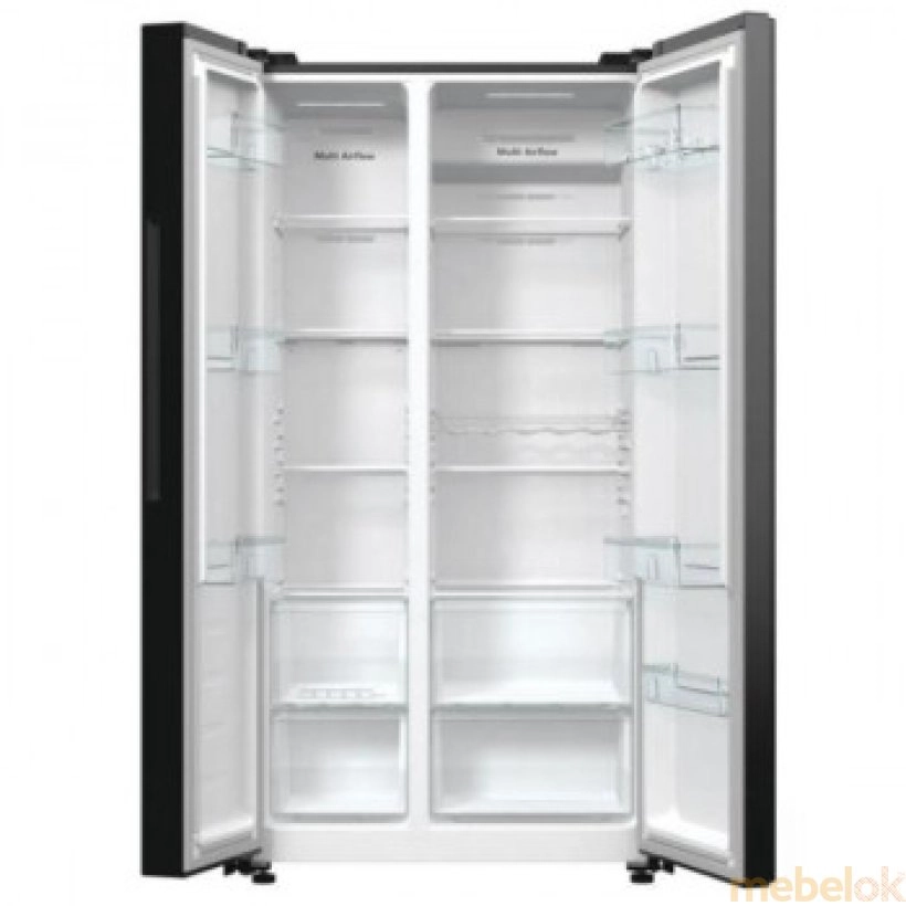 Холодильник Side-by-Side Hisense RS711N4AFE з іншого ракурсу